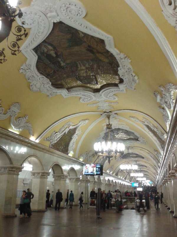 Moscow Metro has artistic stations