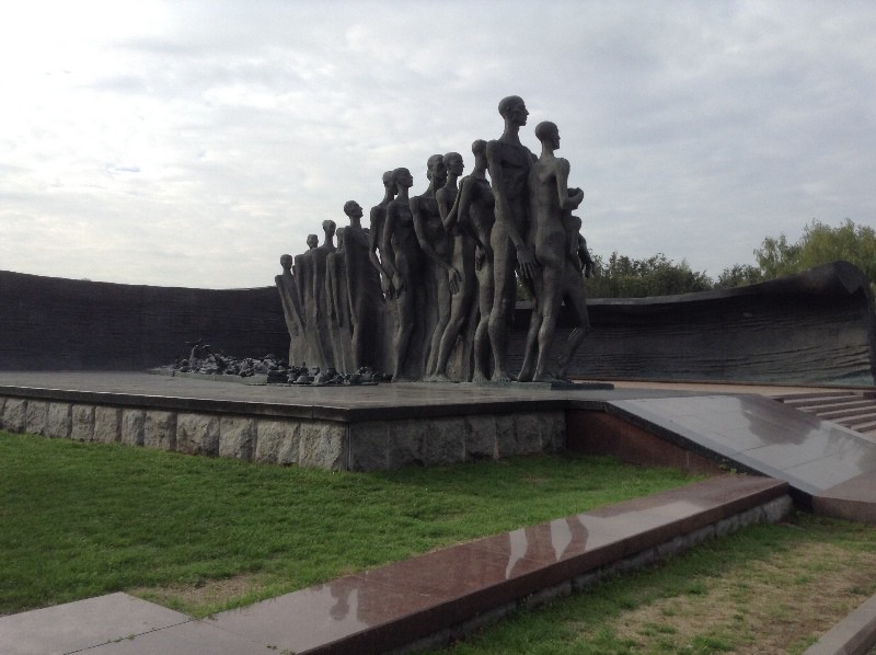 Holocaust memorial of human degradation