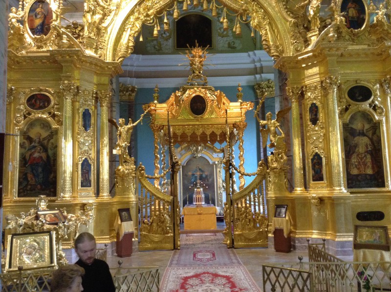 Icon stand in Peter and Paul Cathedral