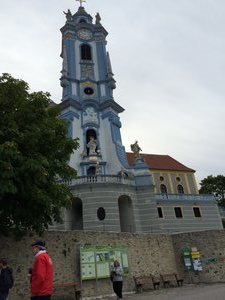 Blue Church steeple in Dürnstein