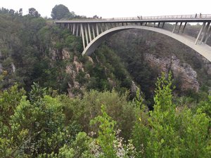 Storms River Bridge at the start of the Garden Route in South Africa