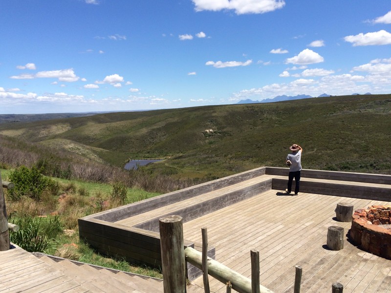 viewing part of Gondwana Reserve from deck of large lodge