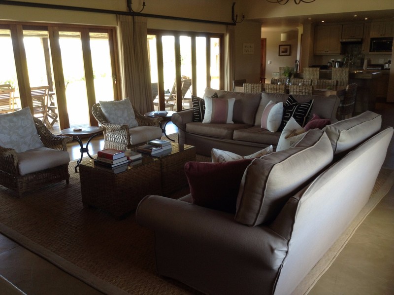 lounge in our Gondwana lodge villa