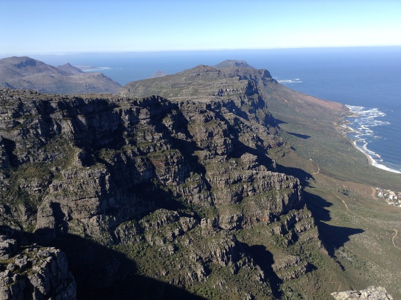 South from Table Mountain past Signal Point toward the Cape of Good Hope