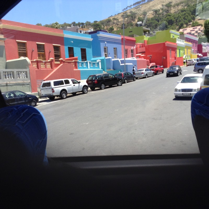 pastel buildings on the Cape peninsula