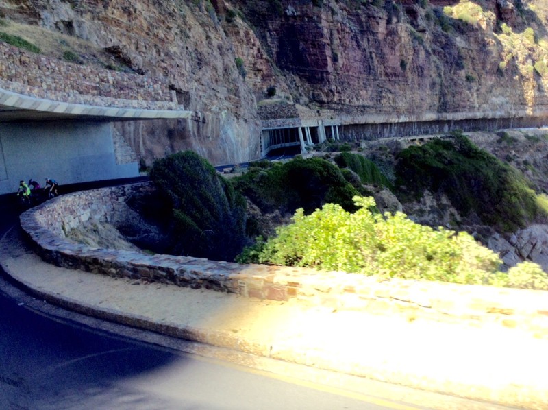 Roadway under Rockslide zone