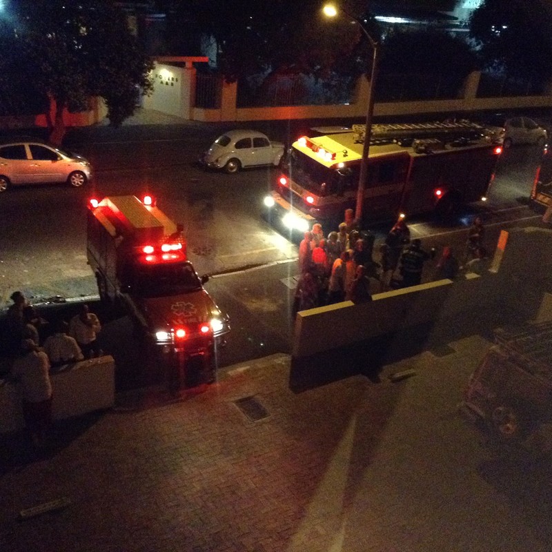 10pm electrical fire in our hotel kitchen