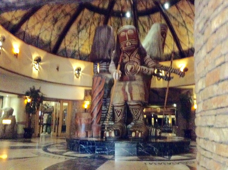 themed lobby in the Kingdom Hotel