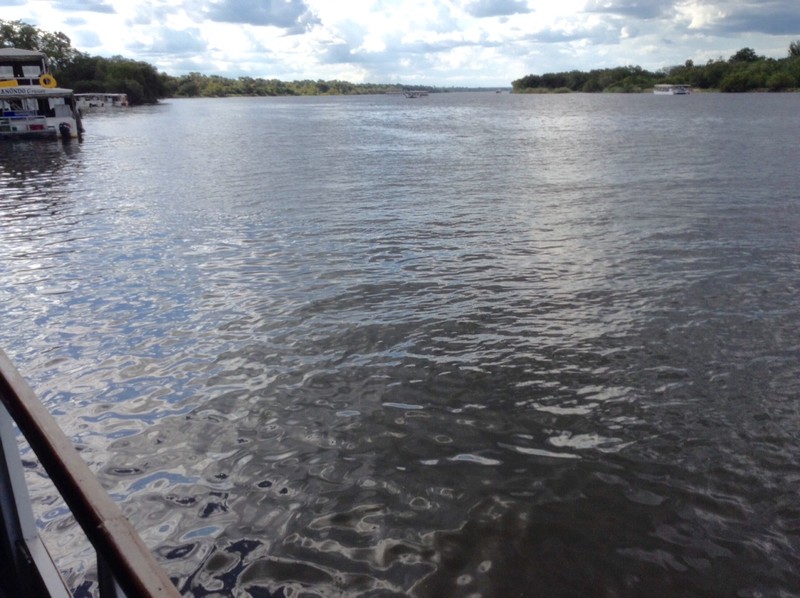 Cruising up the Zambezi River