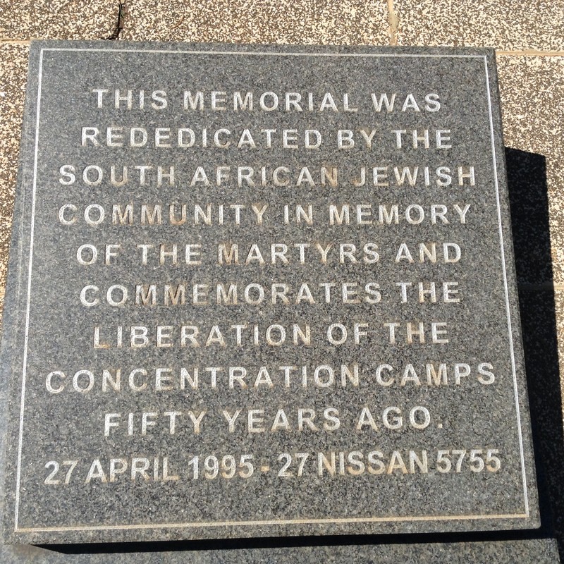 Holocaust Memorial dedication in West Park