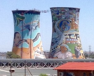 Smokestacks with Bungy jump in Soweto