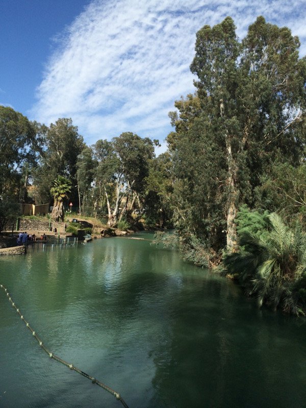 Jordan River near traditional Christian baptismal site