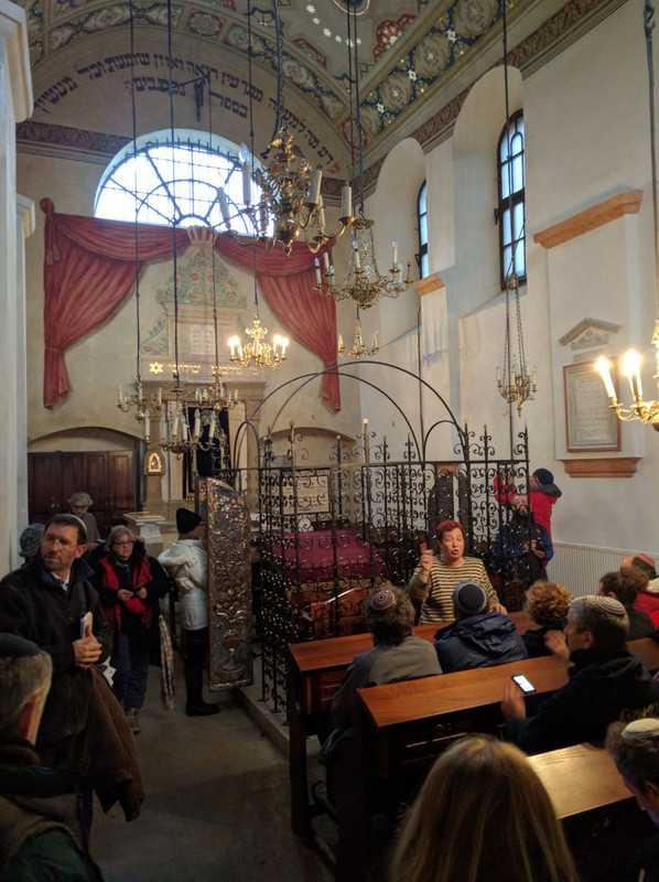 The Isaak Jakubowicz Synagogue in Krakow - photographed during our initial Friday morning visit