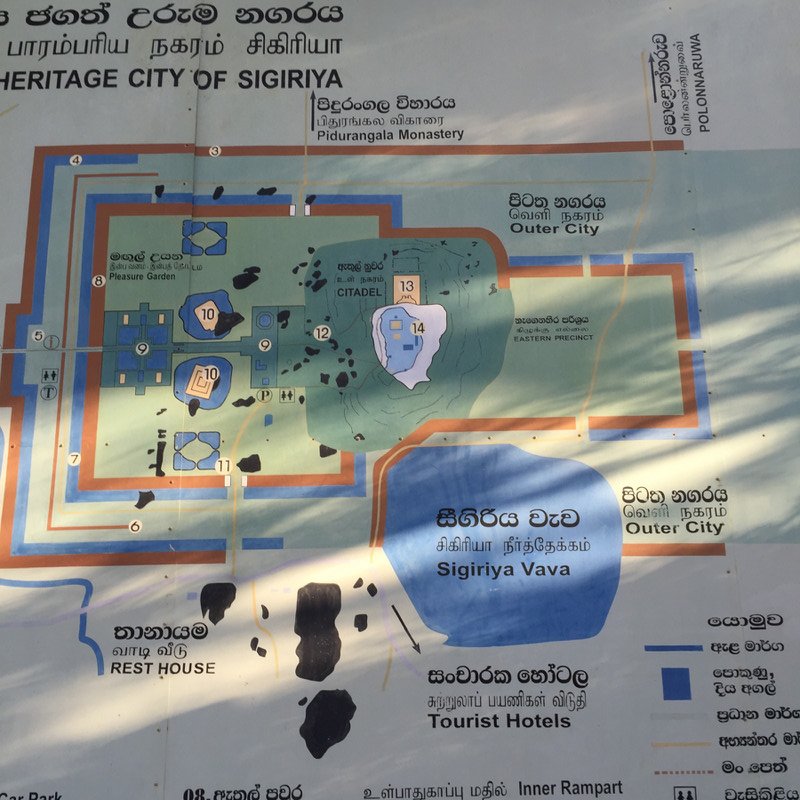 plan of Sigiriya