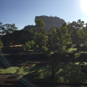Sigiriya Rock - first glimpse