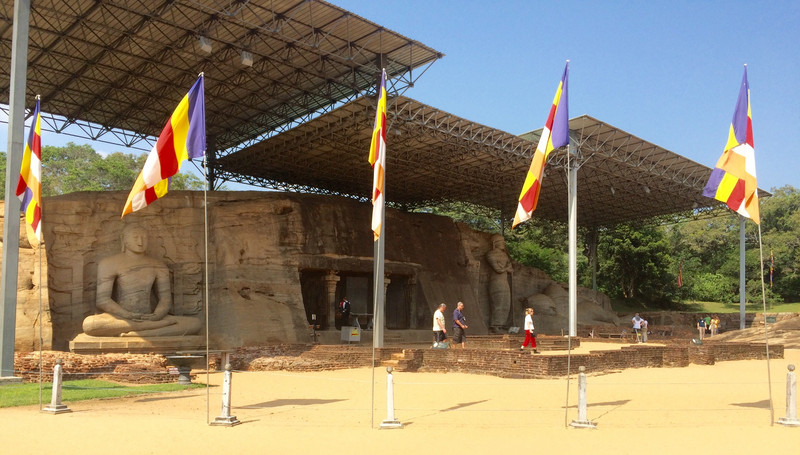 Gal Viharaya contains 4 Buddha statues