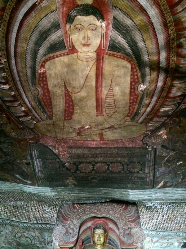 Cave 2 - Buddha painting on ceiling