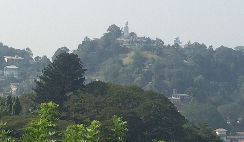 Buddha seen from Kandy heights