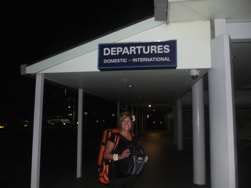 The deserted airport at Rarotonga