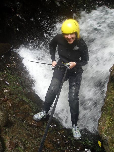 Shelley Abseiling