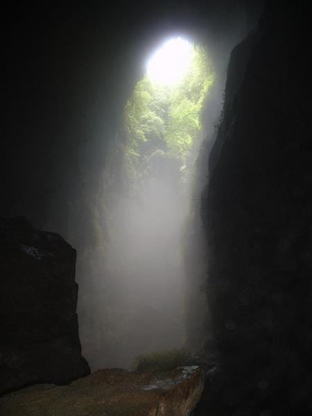 Inside the cavern