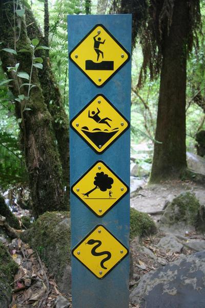 Interesting Signs at Erskine Falls