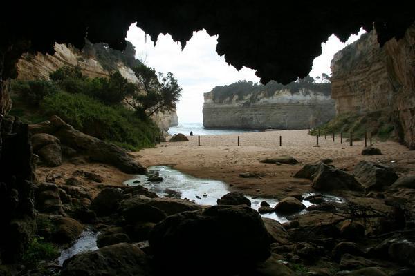Loch Ard gorge from the cave.