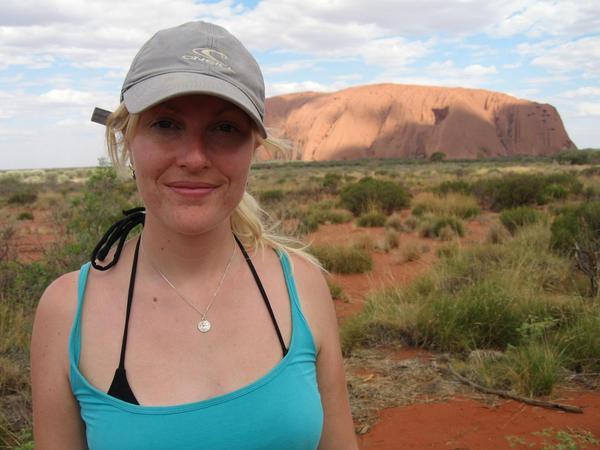 Shelley at Uluru