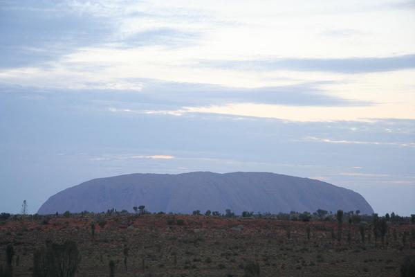 Uluru shortly after Sunrise.