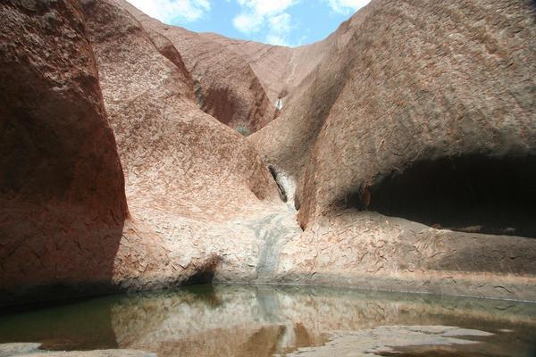 A waterhole at Uluru.