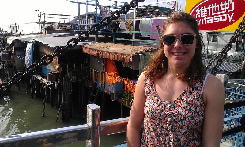 At the floating houses