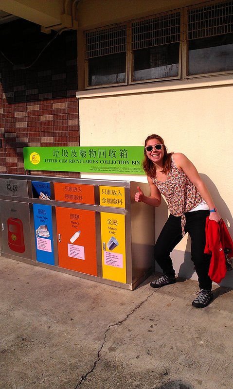 Recycle bins in Tai O