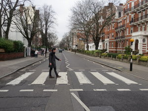 Me walking down Abbey Road!