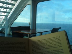 Reading. and Relaxing. on Cruise Ship to Italy!