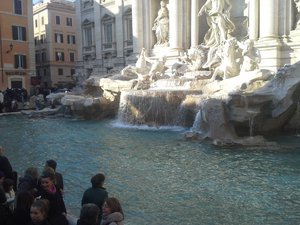 At the Trevi. Fountain