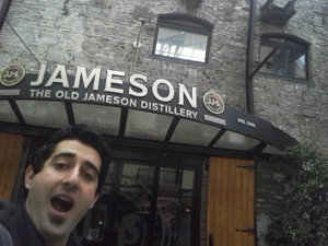 At the Jameson Distillery!