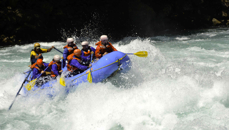 Rafting - riding the crest of a wave...