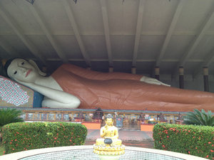 The longest (?) reclining buddha in Asia