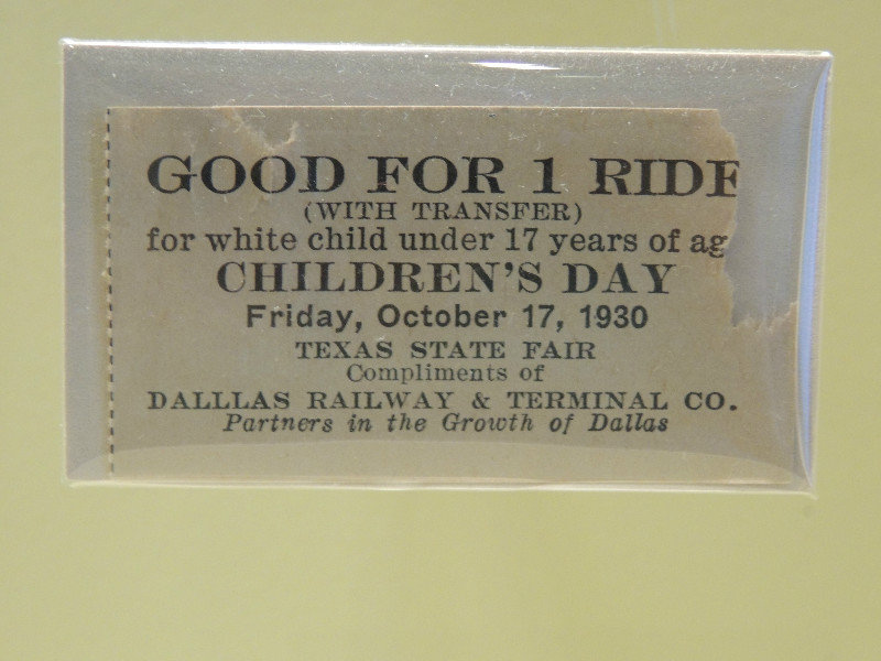 State Fair 1930 White Child ticket-whites only (2)