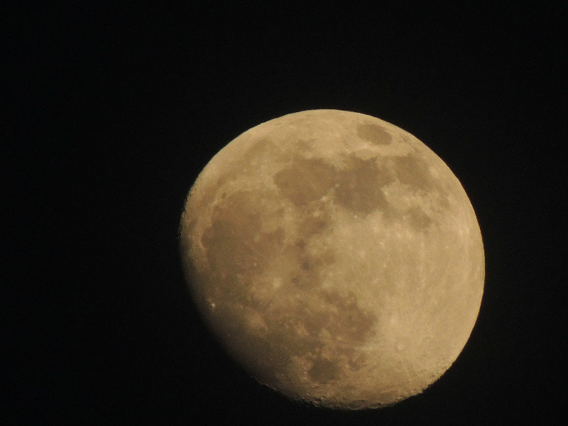 One of many shots of the moon