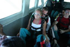 Me in the plane before the jump
