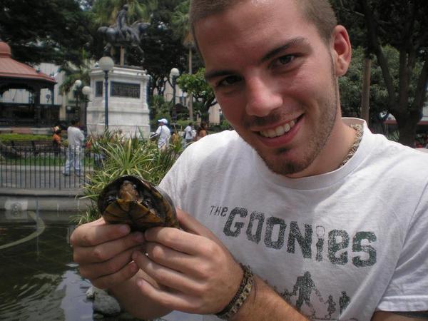Darren and the cutest turtle in the world