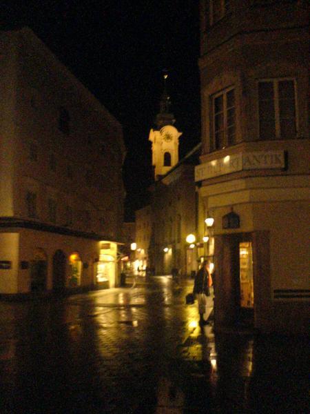Local Town at Night