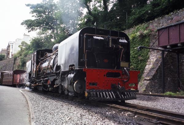 Welsh Highland Railway Steam Train about to leave Caernarfon