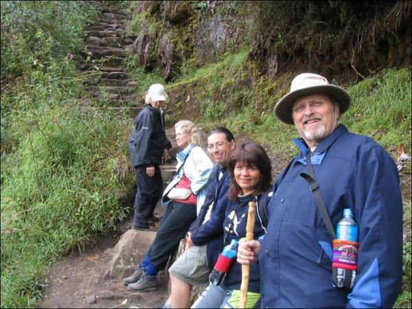 Other Tour Members on Walk up Huayna Picchu