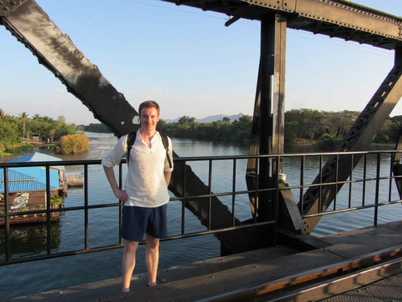 Me on the Kwai bridge