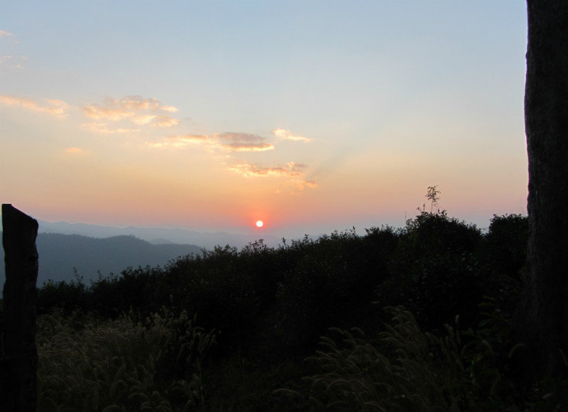 Sunset at the Lahu village