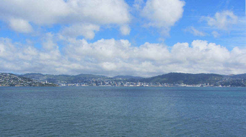 Cook Strait crossing - Approaching Wellington