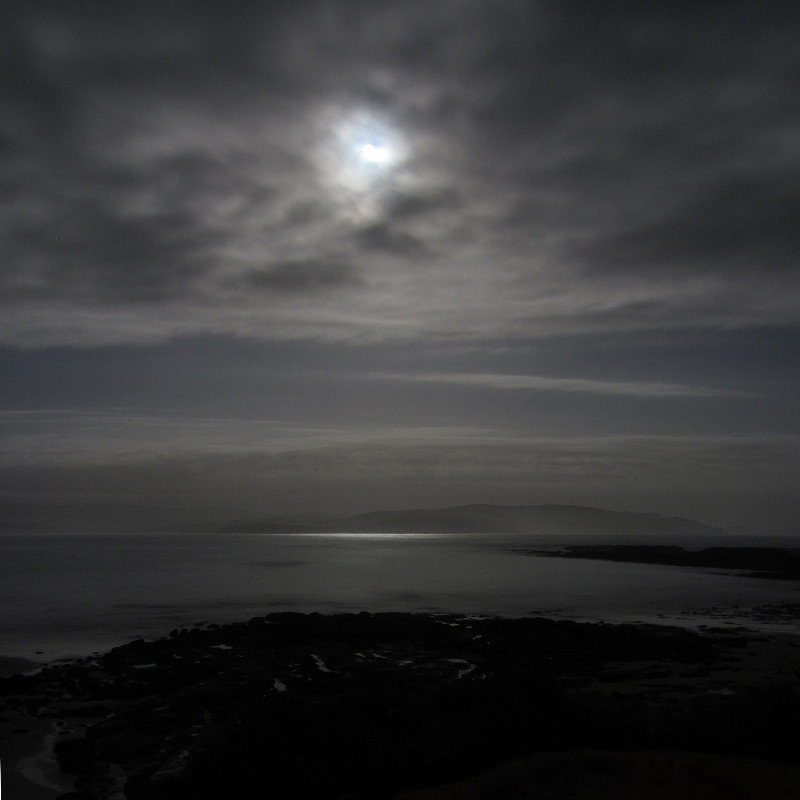 Porpoise Bay at night