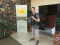 With my luggage at the hostel, Encarnacion